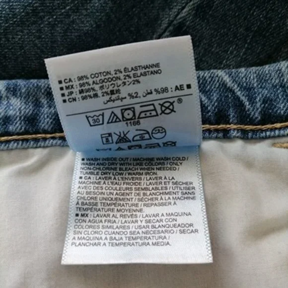 Old Navy Womens Blue High Rise Distressed The Sweetheart Straight Jeans Size 16 - Picture 7 of 8